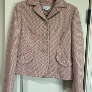 Ann Taylor LOFT Pink Wool Blend Coat